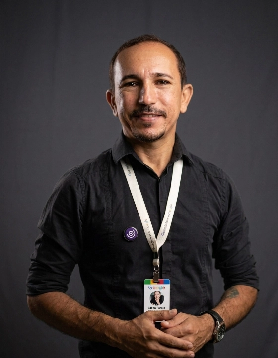 Especialista sênior da Agência 2e em reunião estratégica — SEO Local para Macaíba e Natal