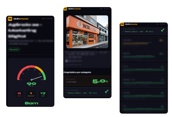 Dashboard de reputação do Google Meu Negócio — Agência 2e em Macaíba e Natal
